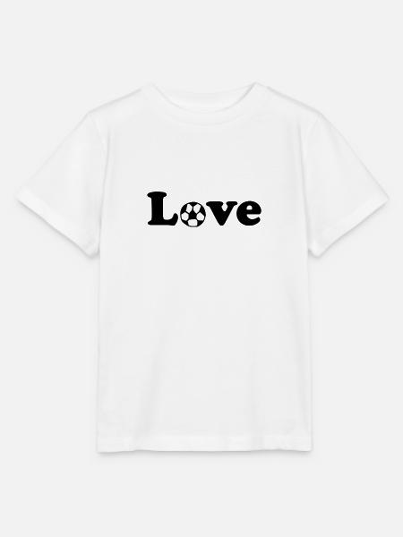 Love Soccer - Stanley/Stella Kinder T-Shirt MINI CREATOR - Weiß