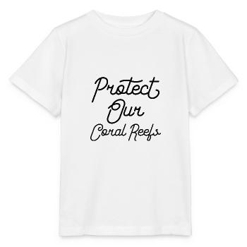 Protéger nos récifs coralliens - T-shirt bio MINI CREATOR Stanley/Stella Enfant - blanc - Devant - Maike (125cm)