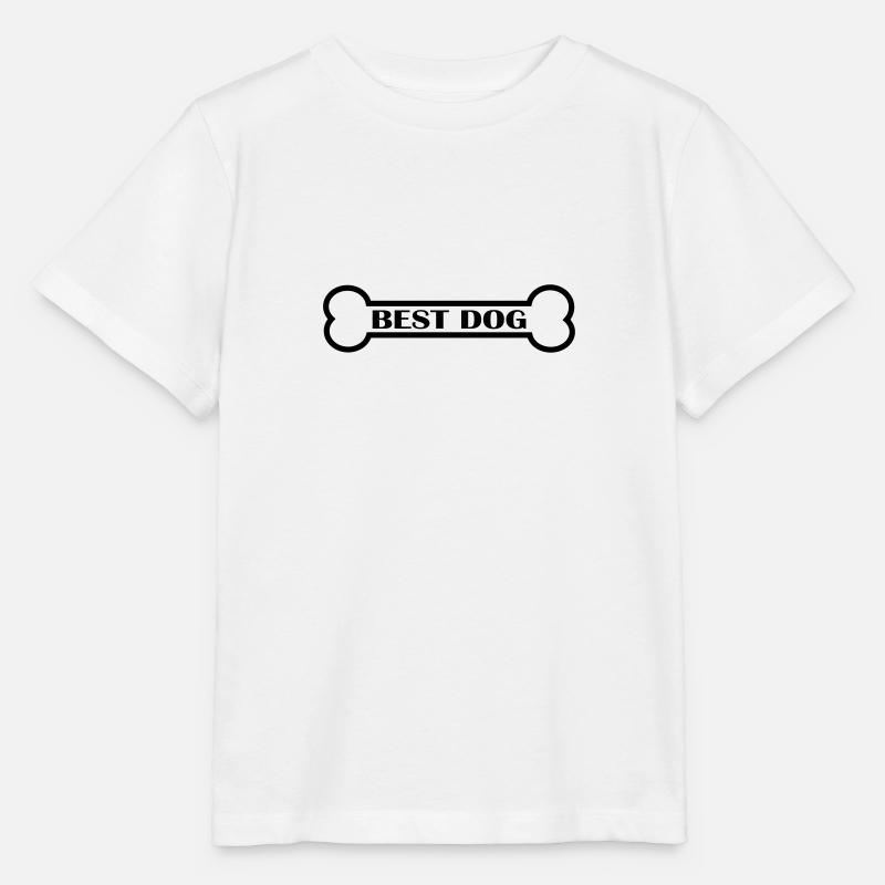 Bester Hund / Best Dog mit einem Knochen - Stanley/Stella Kinder T-Shirt MINI CREATOR  - Weiß