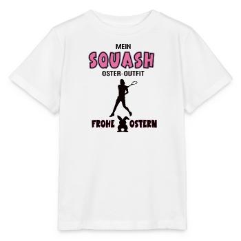 Squash Spielerin Squasherin Oster Geschenk Ostern - Stanley/Stella Kinder T-Shirt MINI CREATOR  - Weiß - Vorne - Maike (125cm)