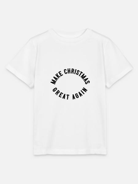 Make Christmas great again - Stanley/Stella Kinder T-Shirt MINI CREATOR  - Weiß