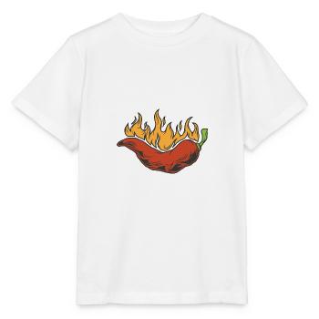 Chili Feuer - Stanley/Stella Kinder T-Shirt MINI CREATOR  - Weiß - Vorne - Maike (125cm)