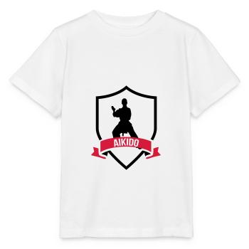 Aikido - T-shirt bio MINI CREATOR Stanley/Stella Enfant - blanc - Devant - Maike (125cm)