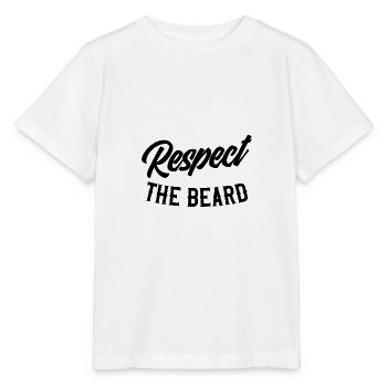 Respect the beard - Stanley/Stella MINI CREATOR Kids’ T-Shirt - white - Front - Maike (125cm)