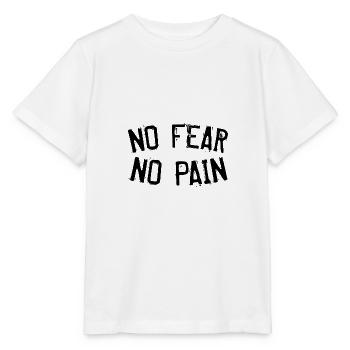 No fear no pain - Stanley/Stella MINI CREATOR Kids’ T-Shirt - white - Front - Maike (125cm)