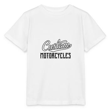 Custom Motorcycle - Stanley/Stella MINI CREATOR Kids’ T-Shirt - white - Front - Maike (125cm)