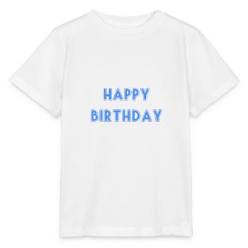 ALLES GUTE ZUM GEBURTSTAG, ALLES GUTE ZUM GEBURTSTAG, GEBURTSTAG, GEBURTSTAG - Stanley/Stella Kinder T-Shirt MINI CREATOR  - Weiß - Vorne - Maike (125cm)