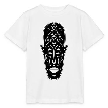 Strange African Mask - Stanley/Stella MINI CREATOR Kids’ T-Shirt - white - Front - Maike (125cm)