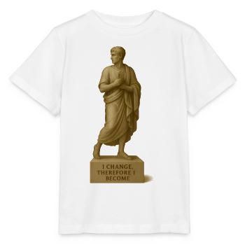 klassische Philosophie Skulptur - Stanley/Stella Kinder T-Shirt MINI CREATOR  - Weiß - Vorne - Maike (125cm)