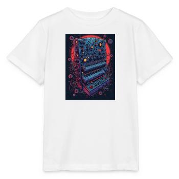 Futuristic electronic music device - Stanley/Stella MINI CREATOR Kids’ T-Shirt - white - Front - Maike (125cm)