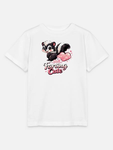 Still Farting Cute Stinktier Liebe Valentinstag - Stanley/Stella Kinder T-Shirt MINI CREATOR - Weiß