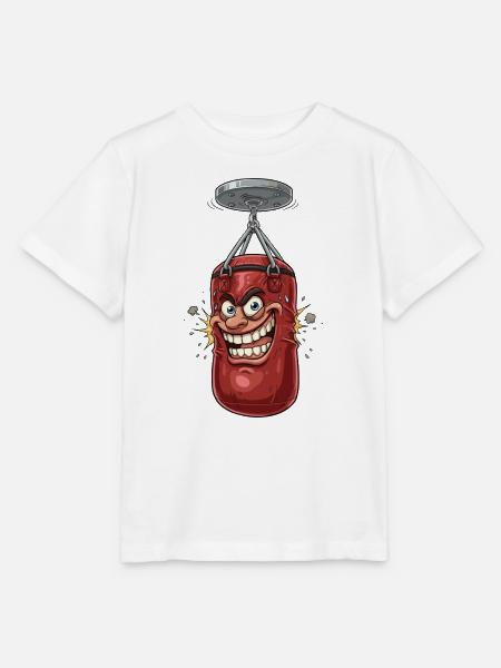 Lachender Boxsack Cartoon - Stanley/Stella Kinder T-Shirt MINI CREATOR - Weiß