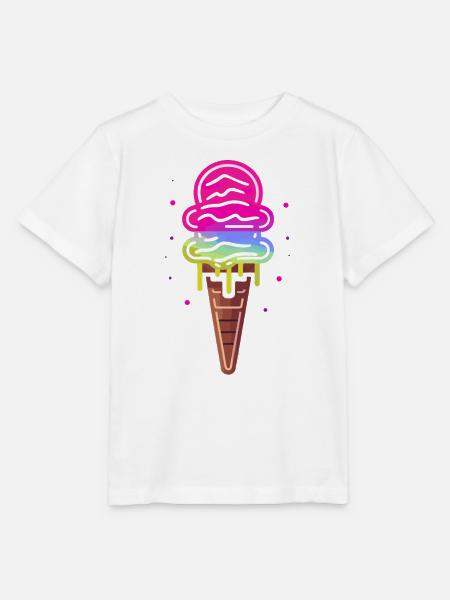 Eiswaffel - Stanley/Stella Kinder T-Shirt MINI CREATOR  - Weiß