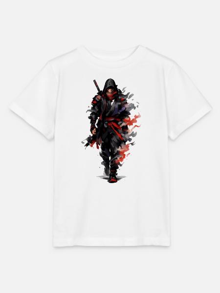 Dunkler Schattenkrieger Aquarell - Stanley/Stella Kinder T-Shirt MINI CREATOR - Weiß