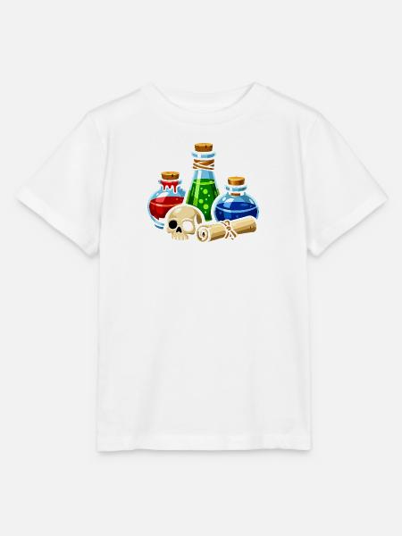 Alchemistische Trankgläser Schädel-Szene - Stanley/Stella Kinder T-Shirt MINI CREATOR  - Weiß
