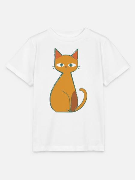 Lässig Wie Eine Katze - Stanley/Stella Kinder T-Shirt MINI CREATOR  - Weiß
