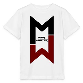 "Wish Master" modernes Monogramm-Logo-Design - Stanley/Stella Kinder T-Shirt MINI CREATOR  - Weiß - Vorne - Maike (125cm)