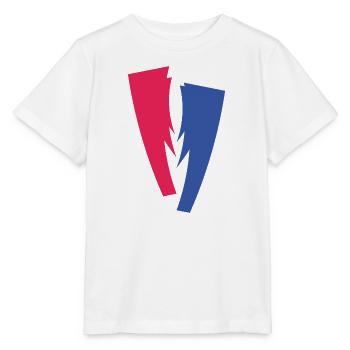 Farbduett aus Rot und Blau - Stanley/Stella Kinder T-Shirt MINI CREATOR  - Weiß - Vorne - Maike (125cm)