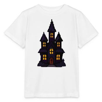 Spukschloss bei Nacht - Stanley/Stella Kinder T-Shirt MINI CREATOR  - Weiß - Vorne - Maike (125cm)