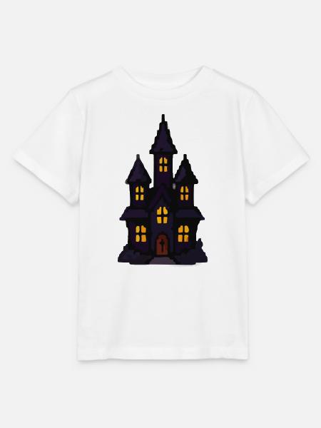 Spukschloss bei Nacht - Stanley/Stella Kinder T-Shirt MINI CREATOR  - Weiß