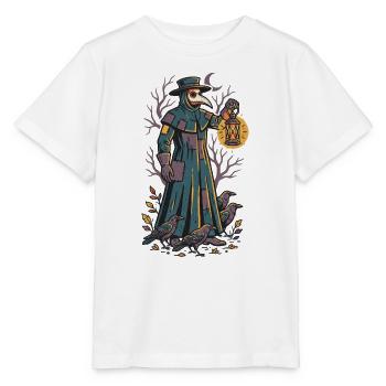 Der Pestdoktor mit der Laterne - Stanley/Stella Kinder T-Shirt MINI CREATOR  - Weiß - Vorne - Maike (125cm)