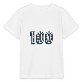 100. 100 YEARS. 100th ANNIVERSARY. 100 BIRTHDAY - Stanley/Stella MINI CREATOR Kids’ T-Shirt - white - Front - Maike (125cm)