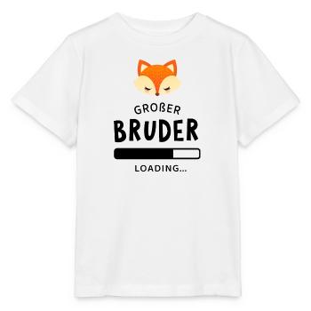 Großer Bruder Loading Fuchs Fox - Stanley/Stella Kinder T-Shirt MINI CREATOR  - Weiß - Vorne - Maike (125cm)