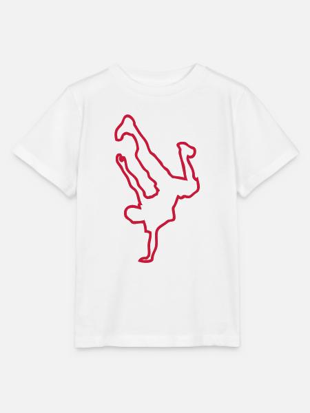 Break Dance Hip-Hop-danseur9 - Stanley/Stella Kinder T-Shirt MINI CREATOR  - Weiß