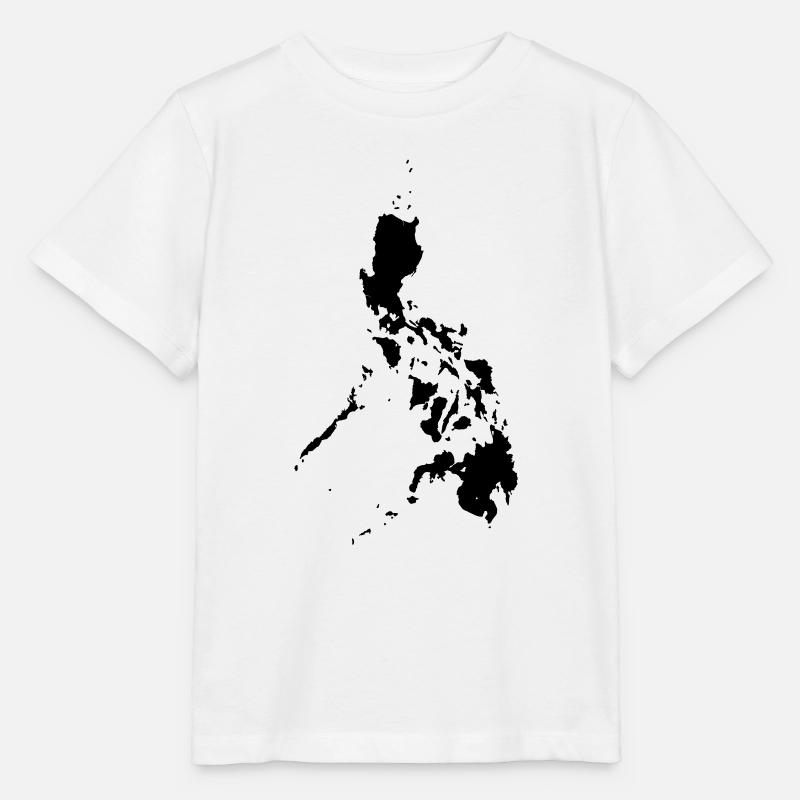 Philippines carte - Plott - T-shirt bio MINI CREATOR Stanley/Stella Enfant - blanc