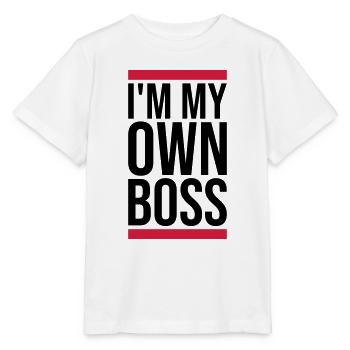 Mon propre patron - T-shirt bio MINI CREATOR Stanley/Stella Enfant - blanc - Devant - Maike (125cm)