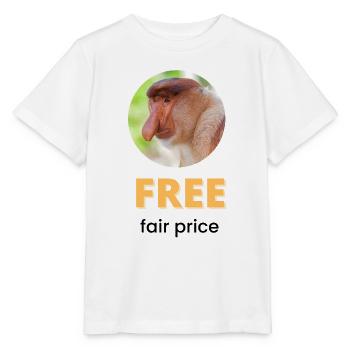 Kostenloser fairer Preis | Schwarzer Text - Stanley/Stella Kinder T-Shirt MINI CREATOR  - Weiß - Vorne - Maike (125cm)