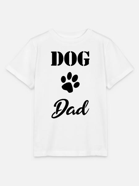 Dog Dad Geschenk black - Stanley/Stella Kinder T-Shirt MINI CREATOR  - Weiß