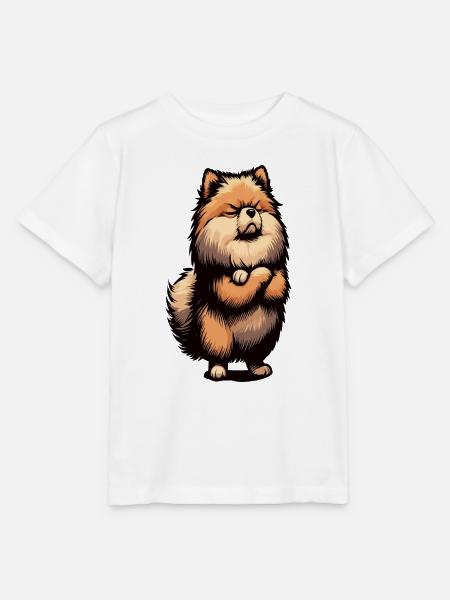 Zwergspitz Zwergspitze Zwerspitzhalter Spitz - Stanley/Stella Kinder T-Shirt MINI CREATOR - Weiß