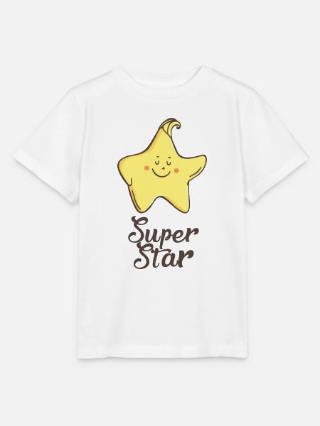 Stern: Super star - Stanley/Stella Kinder T-Shirt MINI CREATOR  - Weiß