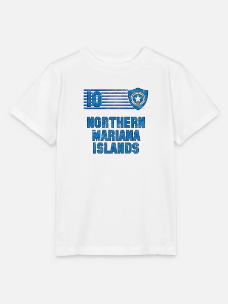 Nördliche Marianen Fußball Mannschaft - Stanley/Stella Kinder T-Shirt MINI CREATOR - Weiß