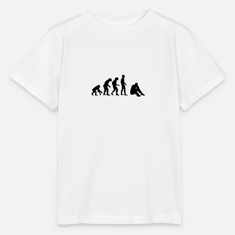 Evolutionary depression - Stanley/Stella MINI CREATOR Kids’ T-Shirt - white