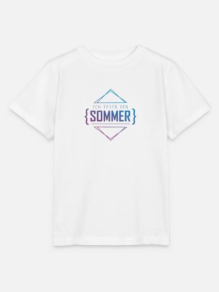 Ich feier den Sommer - Stanley/Stella Kinder T-Shirt MINI CREATOR - Weiß
