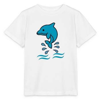 Dolphin dolphin - Stanley/Stella MINI CREATOR Kids’ T-Shirt - white - Front - Maike (125cm)