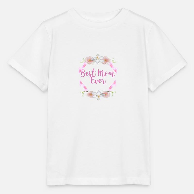 Meilleure maman de tous les temps - T-shirt bio MINI CREATOR Stanley/Stella Enfant - blanc