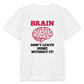 Cerveau - T-shirt bio MINI CREATOR Stanley/Stella Enfant - blanc - Devant - Maike (125cm)