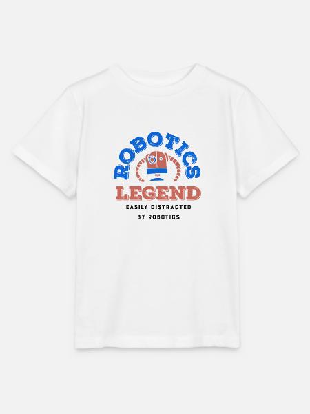 Robotics Legend Roboteringenieur Techniker - Stanley/Stella Kinder T-Shirt MINI CREATOR - Weiß
