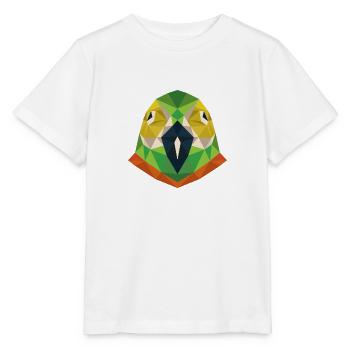 Artsy Parrot Design Puristic Wild Animal Art - Stanley/Stella MINI CREATOR Kids’ T-Shirt - white - Front - Maike (125cm)