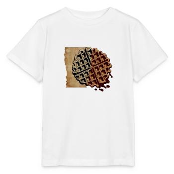 Artsy Waffle Design Food Hobby Chef Gourmet - Stanley/Stella MINI CREATOR Kids’ T-Shirt - white - Front - Maike (125cm)