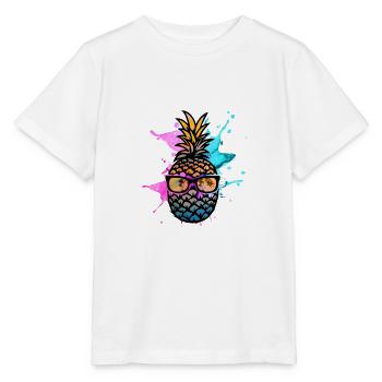 ananas - T-shirt bio MINI CREATOR Stanley/Stella Enfant - blanc - Devant - Maike (125cm)