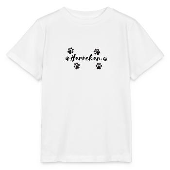 Herrchen Hundehalter Partnerdesign - Stanley/Stella Kinder T-Shirt MINI CREATOR  - Weiß - Vorne - Maike (125cm)