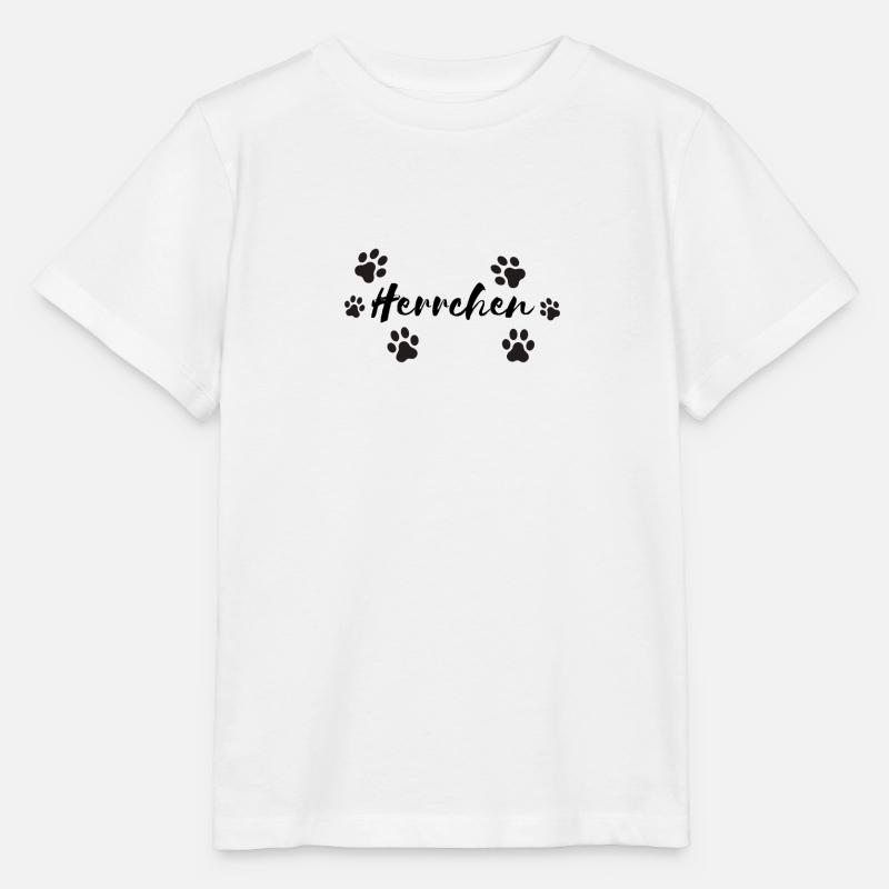 Conception du partenaire propriétaire du chien propriétaire - T-shirt bio MINI CREATOR Stanley/Stella Enfant - blanc
