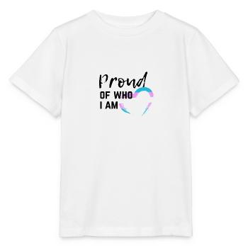 LGBT Proud of who I am transgender gay queer - Stanley/Stella MINI CREATOR Kids’ T-Shirt - white - Front - Maike (125cm)