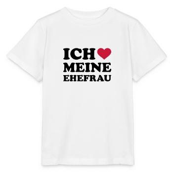 Ich liebe meine Ehefrau - Stanley/Stella Kinder T-Shirt MINI CREATOR  - Weiß - Vorne - Maike (125cm)