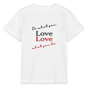 CITATION,CITATIONS,MESSAGE, MESSAGE,HUMOUR - T-shirt bio MINI CREATOR Stanley/Stella Enfant - blanc - Devant - Maike (125cm)