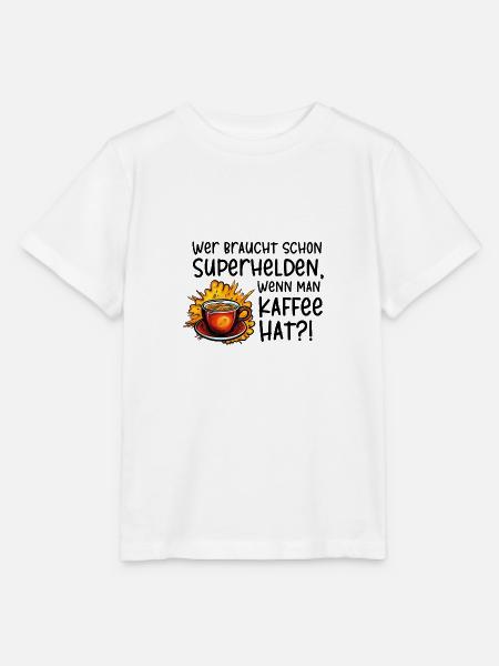 Superhelden Kaffe - Stanley/Stella Kinder T-Shirt MINI CREATOR - Weiß